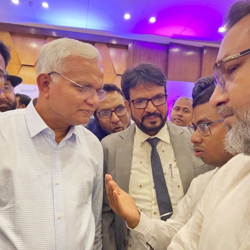 সমাজকল্যাণ, মহিলা ও শিশু বিষয়ক মন্ত্রীর সাথে আসক চেয়ারম্যান